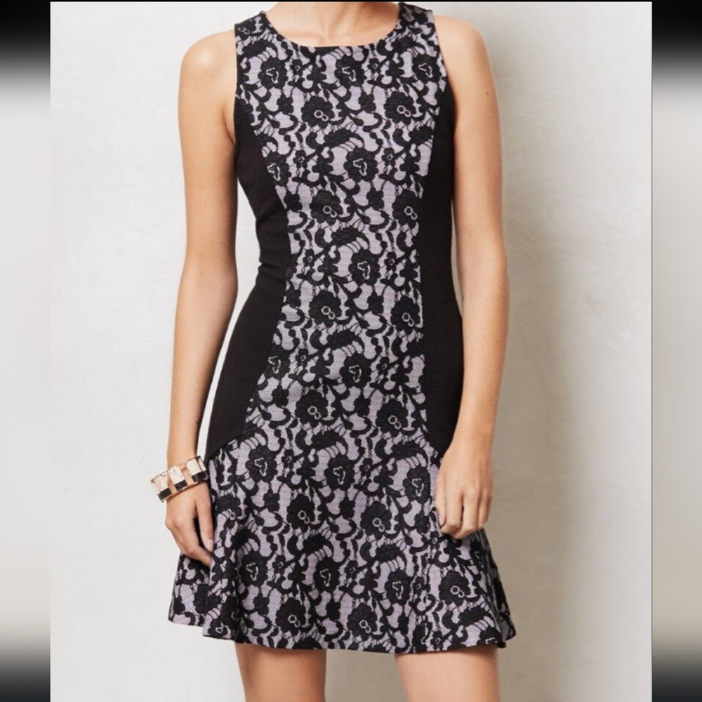 Anthro Maeve sirena ruffle floral dress size medium - Picture 3 of 15